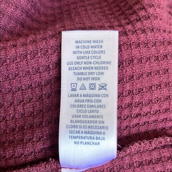 SPLENDID So Soft Waffle Knit Long Sleeve Top - L - Picture 6 of 6